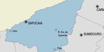 Karte Sapucaia pašvaldības