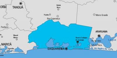 Karte Saquarema pašvaldības
