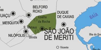 Karte São João de Meriti pašvaldības