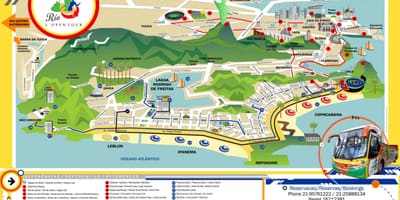 Kartes, Tūrisma Autobusu Rio de Janeiro