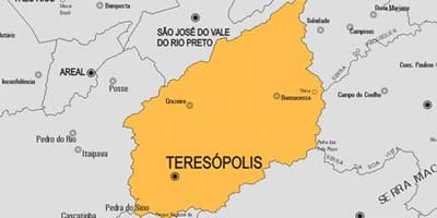 Karte Teresópolis pašvaldības