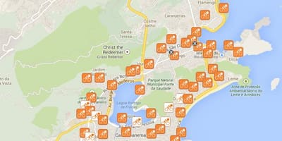 Karte Velosipēdu Rio